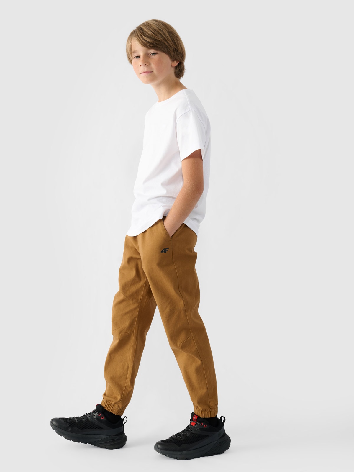 Штани джогери casual для хлопчиків - коричневий