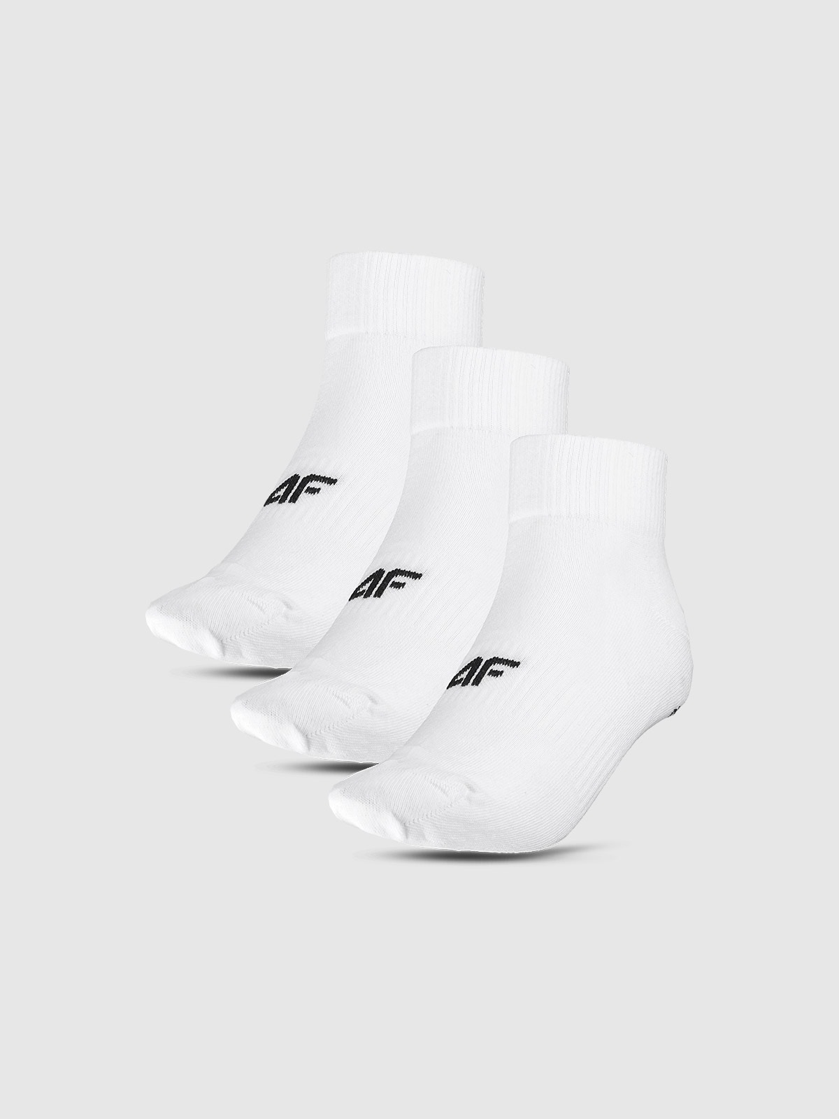 Чоловічі шкарпетки casual вище щиколотки (3 пари) - білий