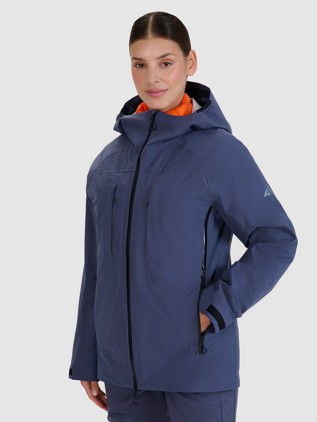 Жіноча трекінгова куртка мембрана 20000 - сіра