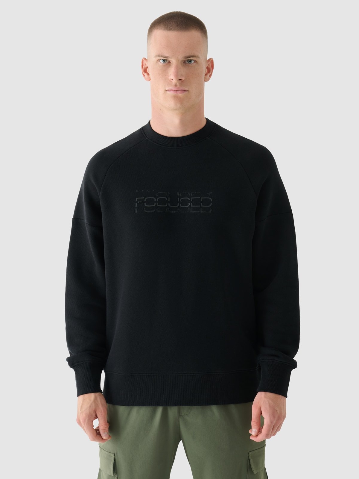 Чоловічий спортивний світшот - чорний