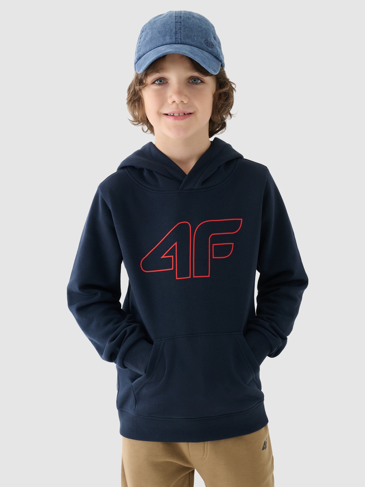 Спортивне худі для хлопчиків - темно-синій