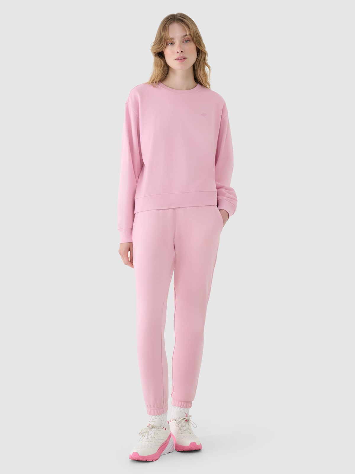 Жіночі спортивні штани джогери - пудрово-рожевий