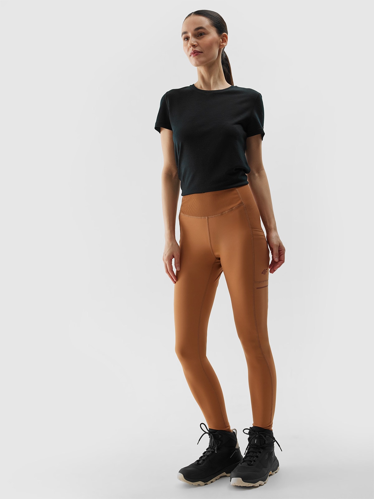 Жіночі швидковисихаючі штани для трейлбігу - коричневий