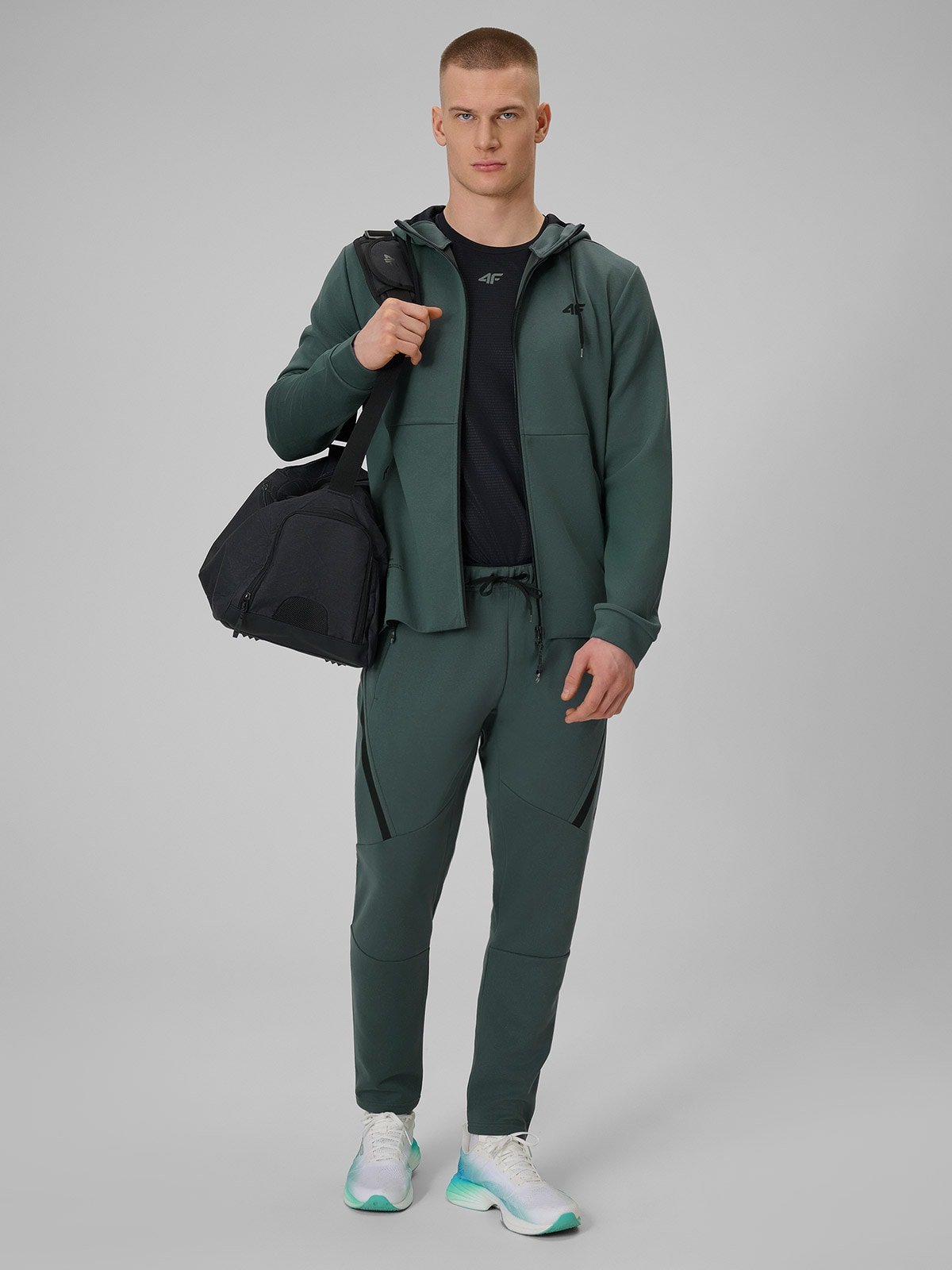 Чоловічі швидковисихаючі тренувальні штани - сірі