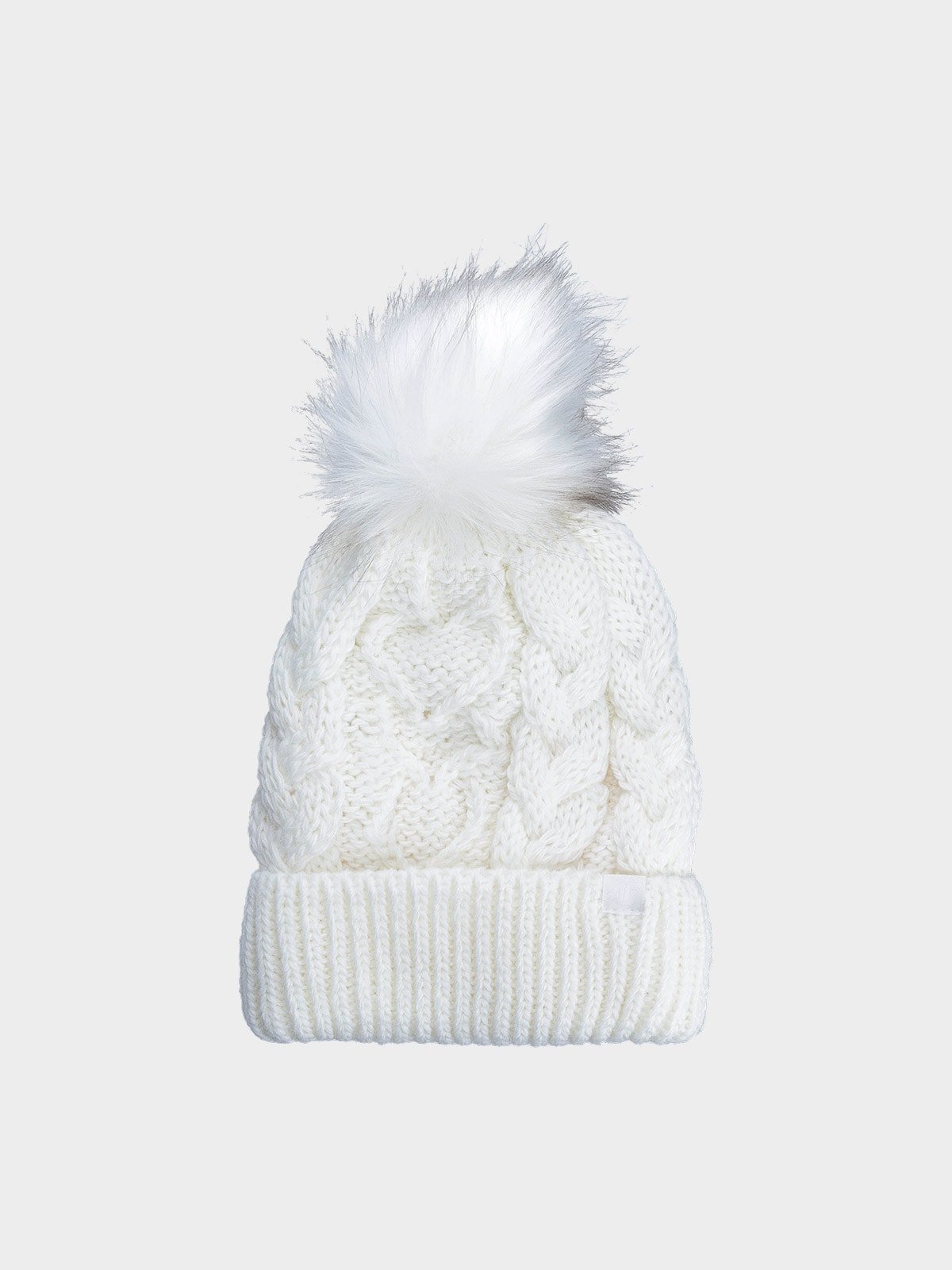 Зимова шапка для дівчаток - білий