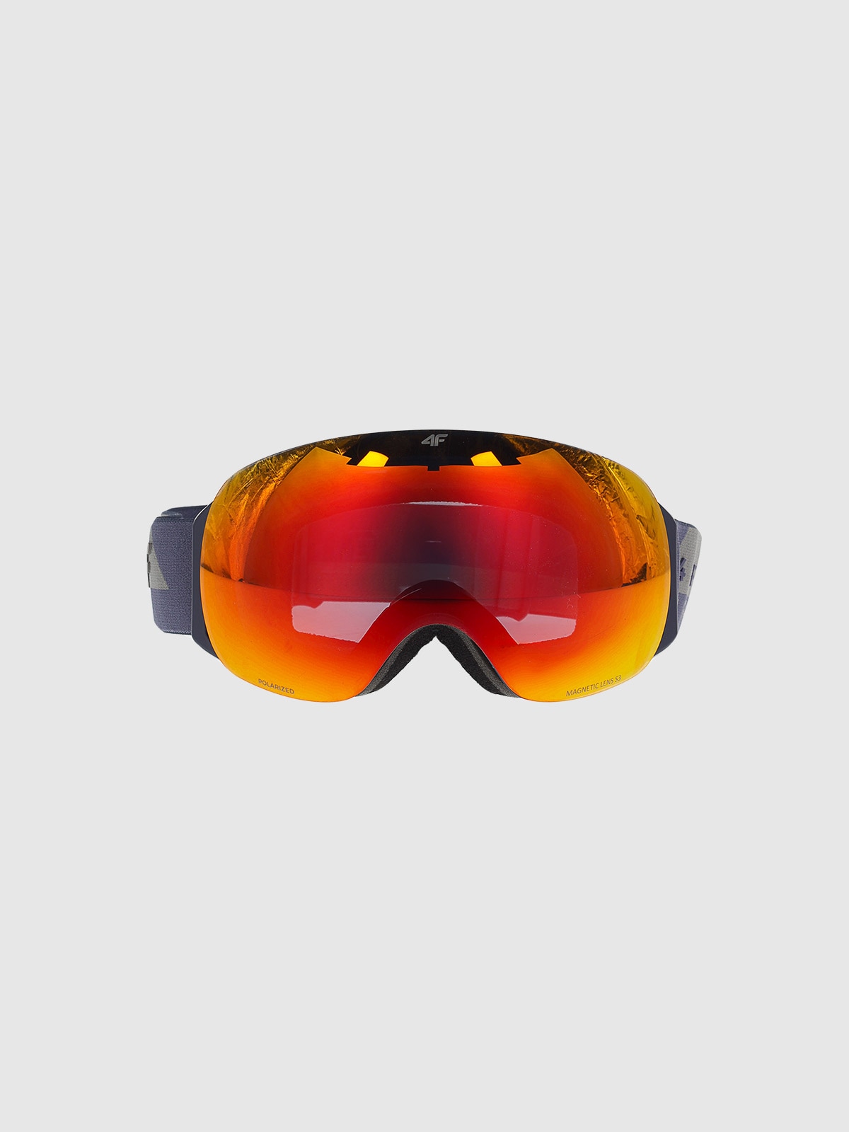 Унісекс лижні окуляри з багатобарвним покриттям - темно-сині