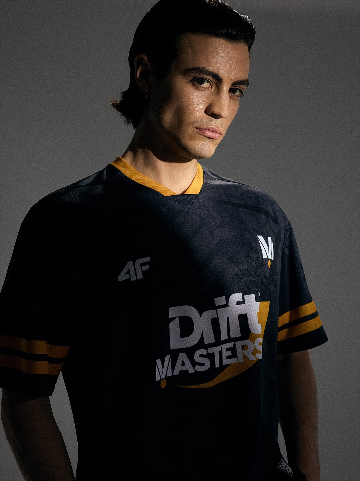 Унісекс швидковисихаюча футболка 4F x Drift Masters – чорна