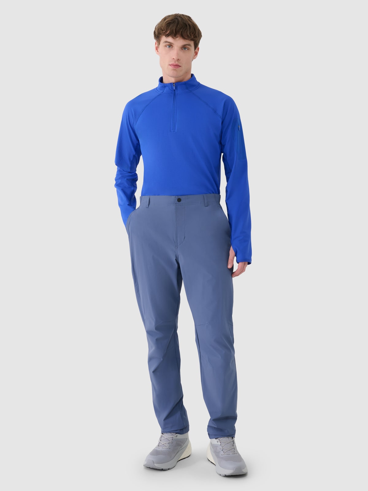 Чоловічі швидковисихаючі трекінгові штани - темно-сині