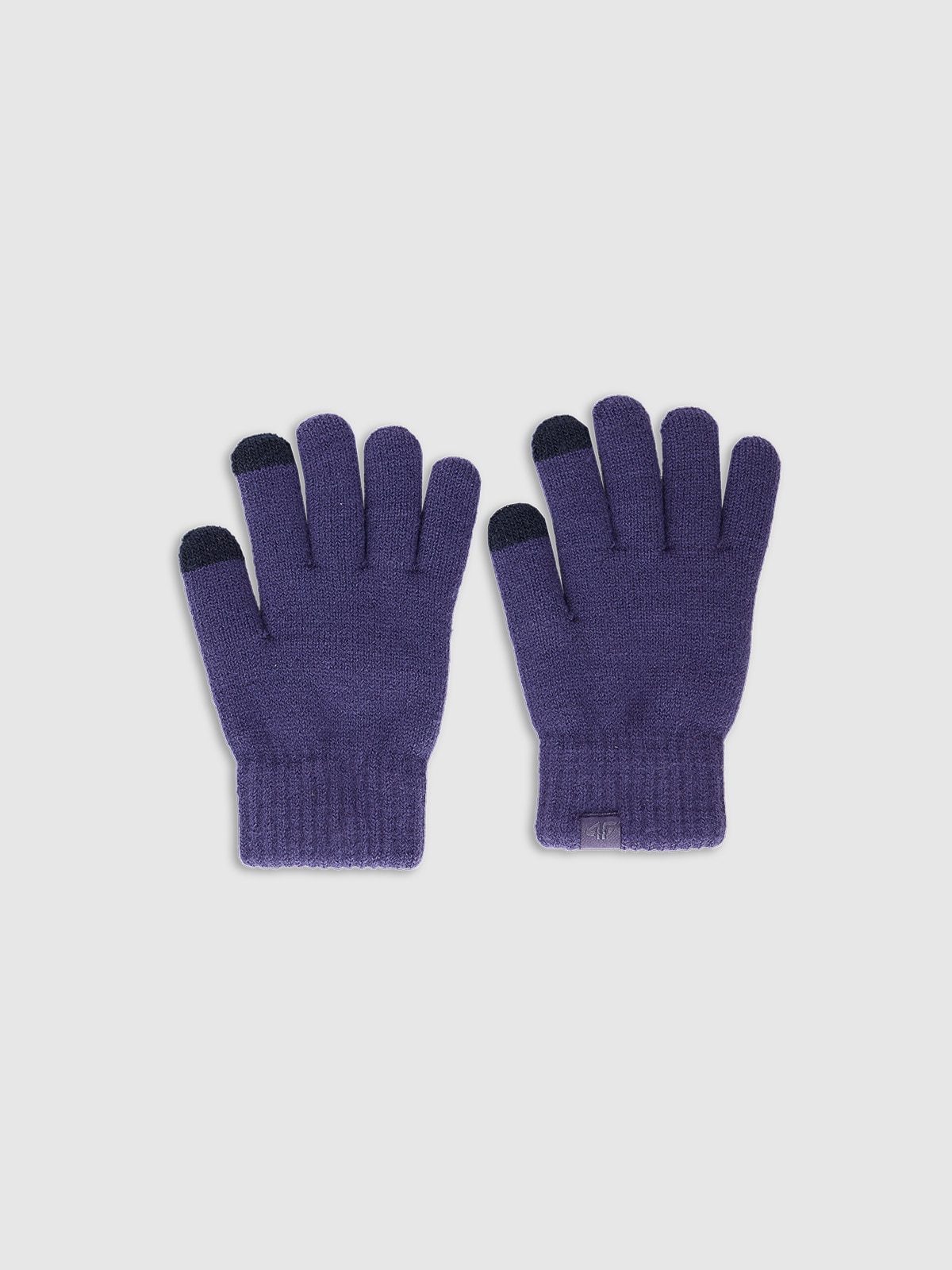 Дитячі трикотажні рукавички Touch Screen - темно-сині
