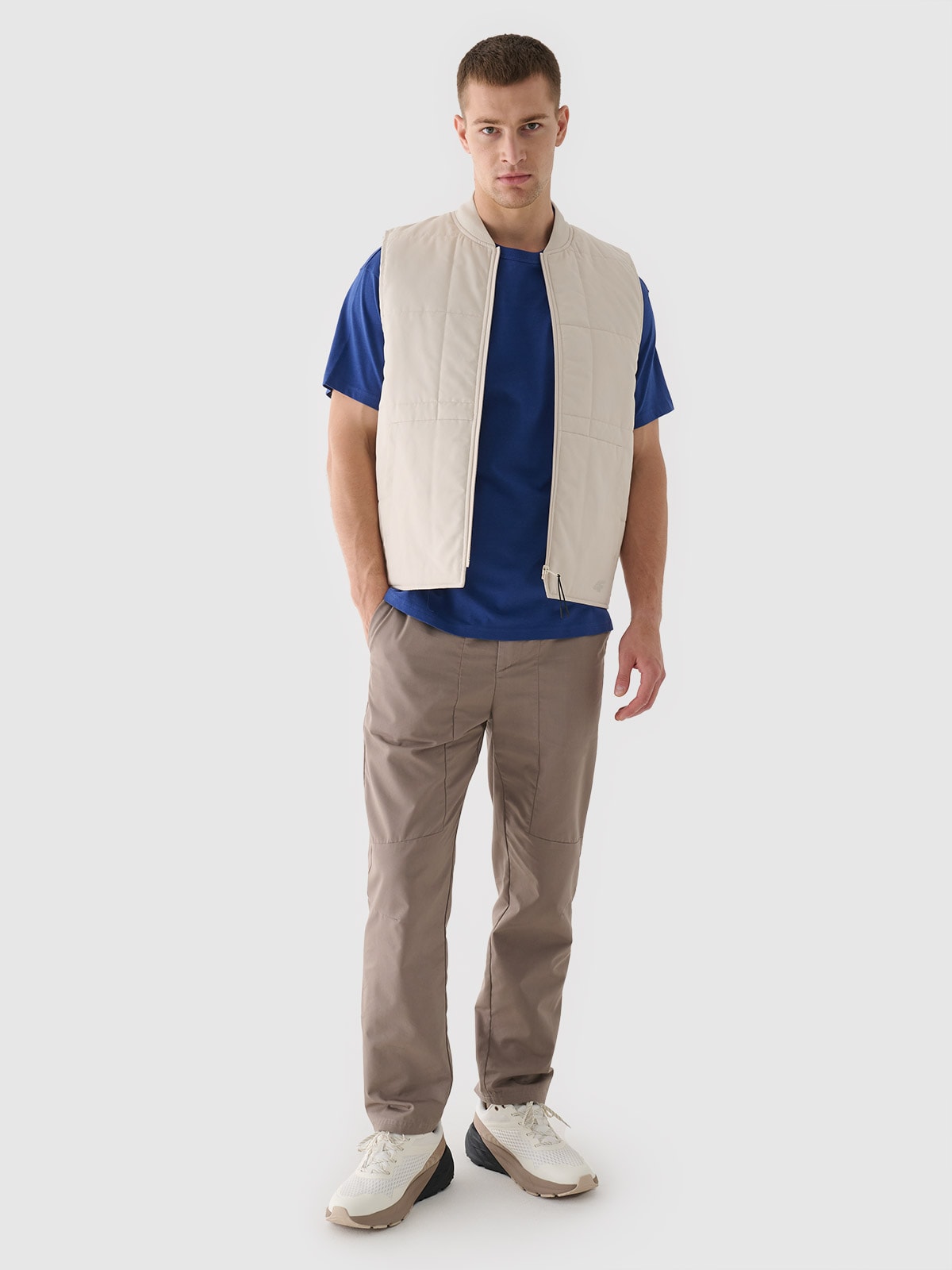 Чоловічі штани casual - коричневий