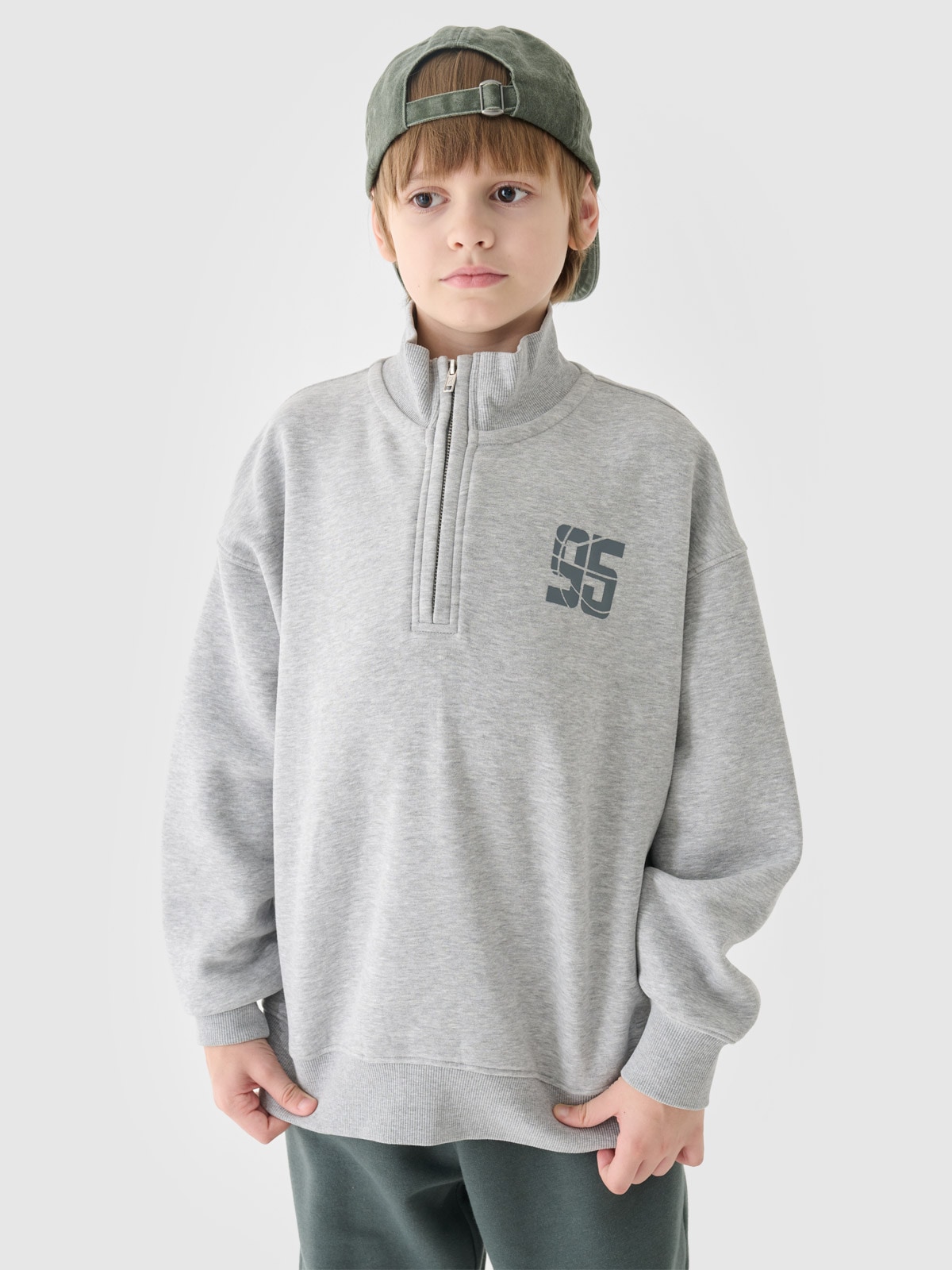 Спортивний світшот для хлопчиків - сірий