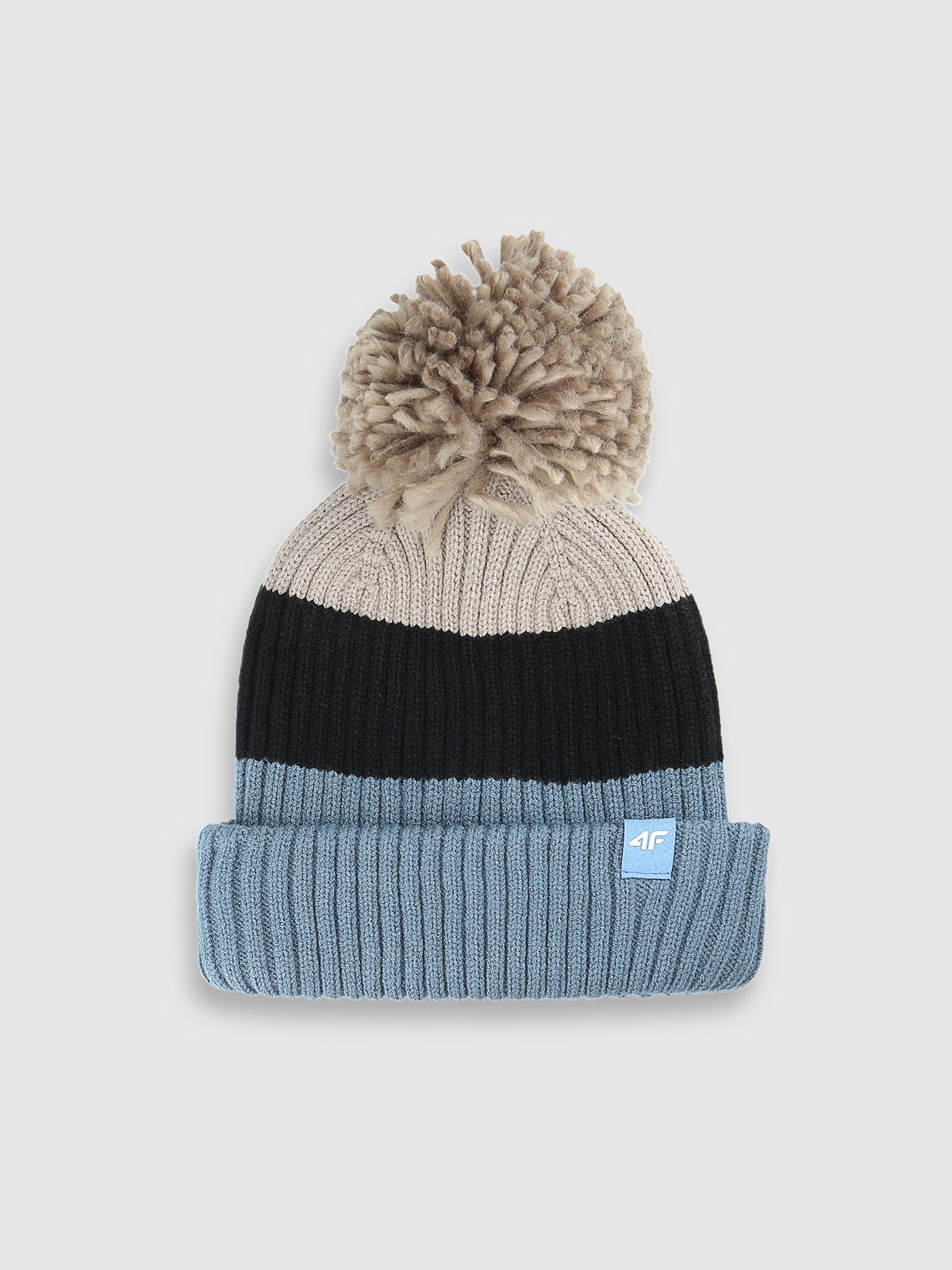 Дитяча зимова шапка з помпоном - мультиколор