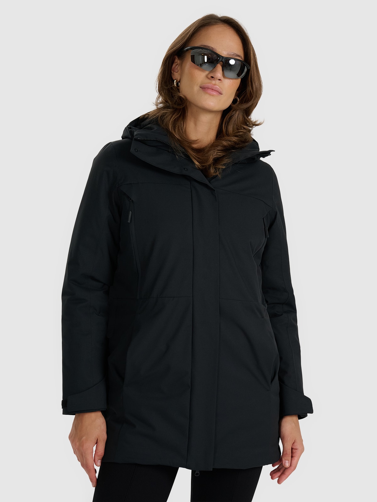 Жіночий демісезонний плащ мембрана 8000 - чорний