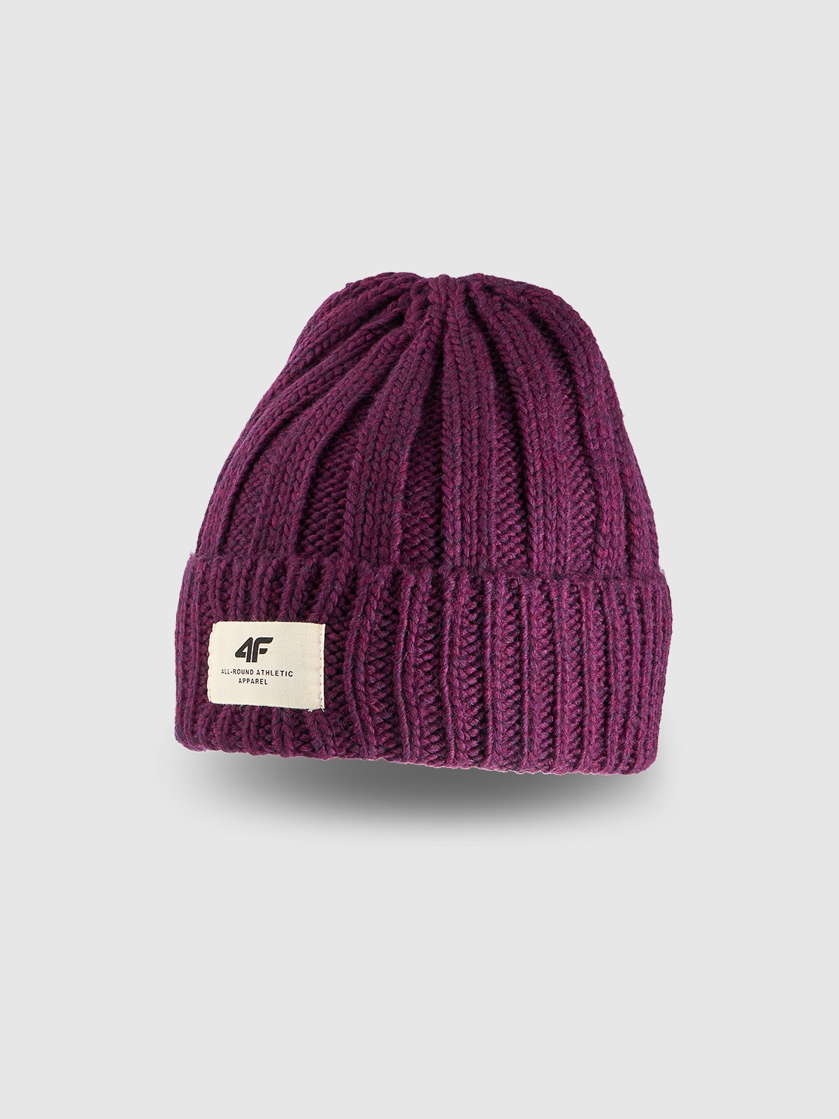 Зимова шапка з додаванням вовни жіноча - фіолетова