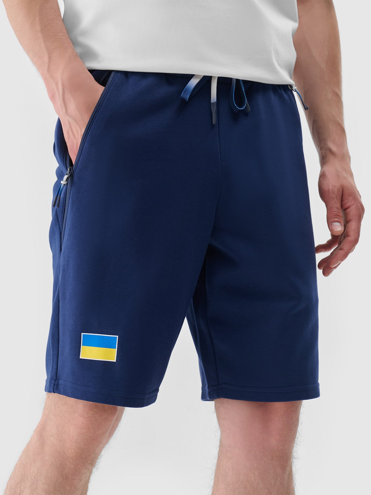 Париж/Україна - Чоловічі спортивні шорти - темно-синій