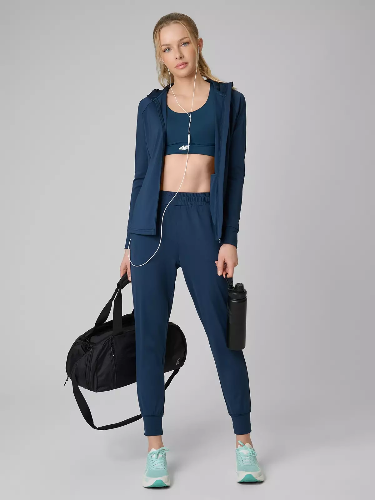 Жіночі швидковисихаючі тренувальні штани - бірюзові