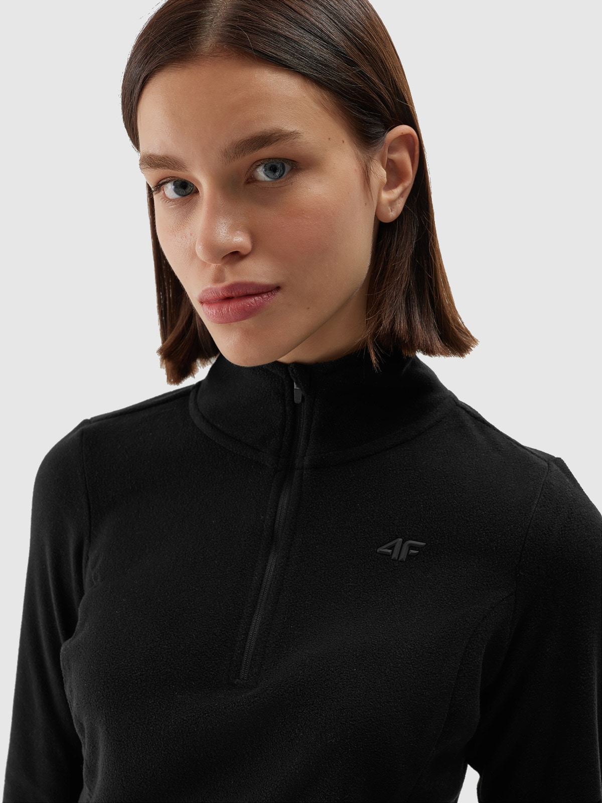 Жіноча термоактивна флісова білизна (верх) - чорний