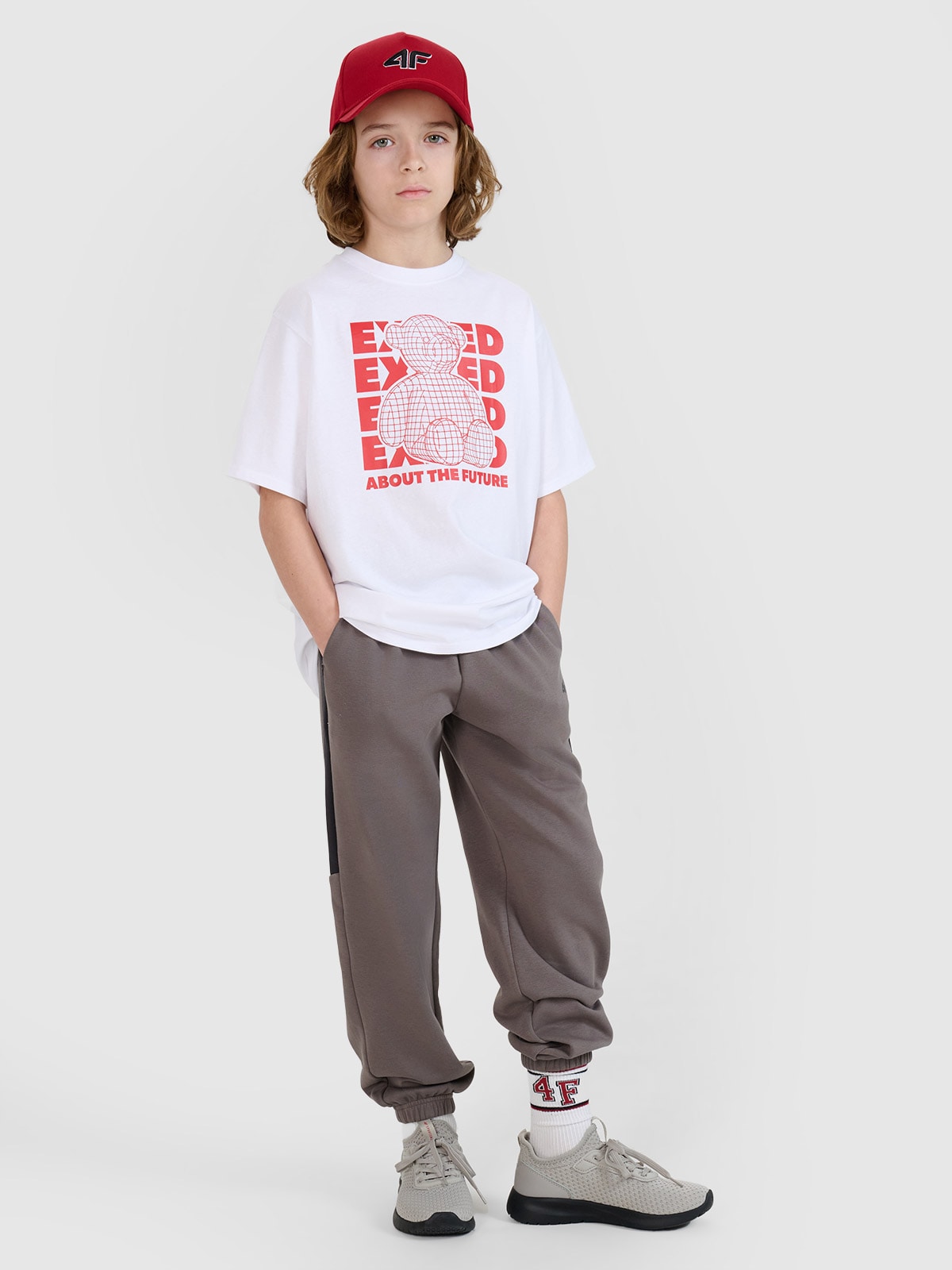 Спортивні штани джогери для хлопчиків - сірий