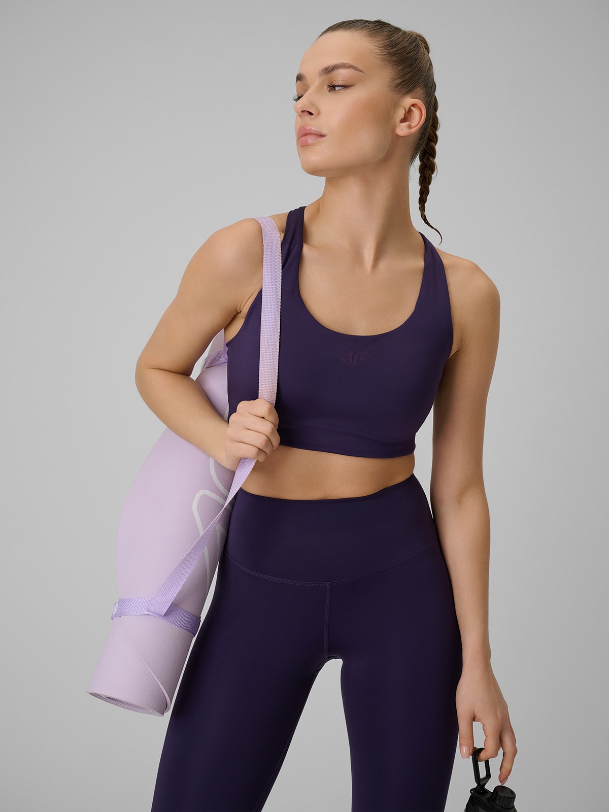 Жіночий тренувальний бюстгальтер із середньою підтримкою - фіолетовий