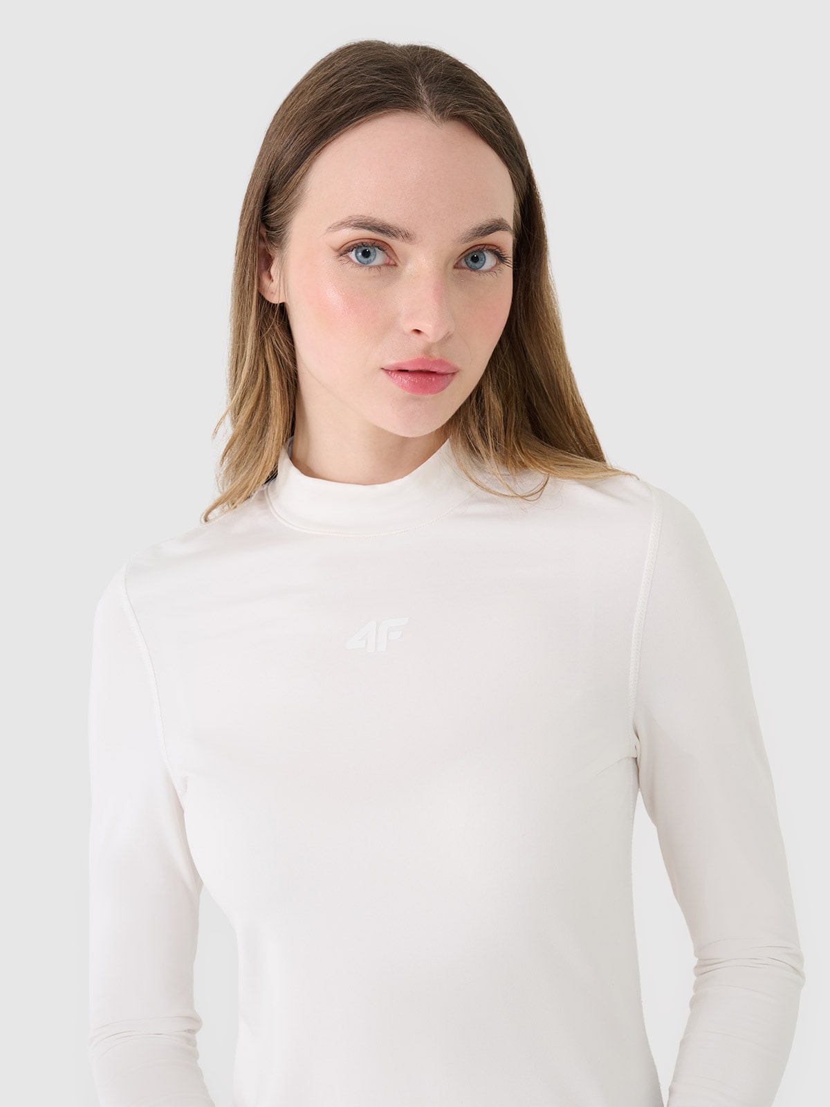 Жіноча термоактивна білизна з начесом (верх) - бежевий