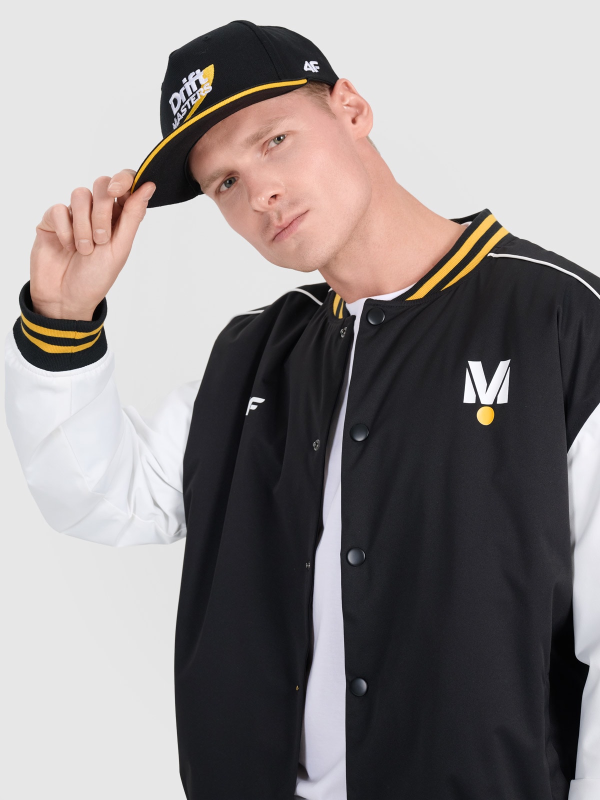 Кепка trucker snapback 4F x Drift Masters - чорна