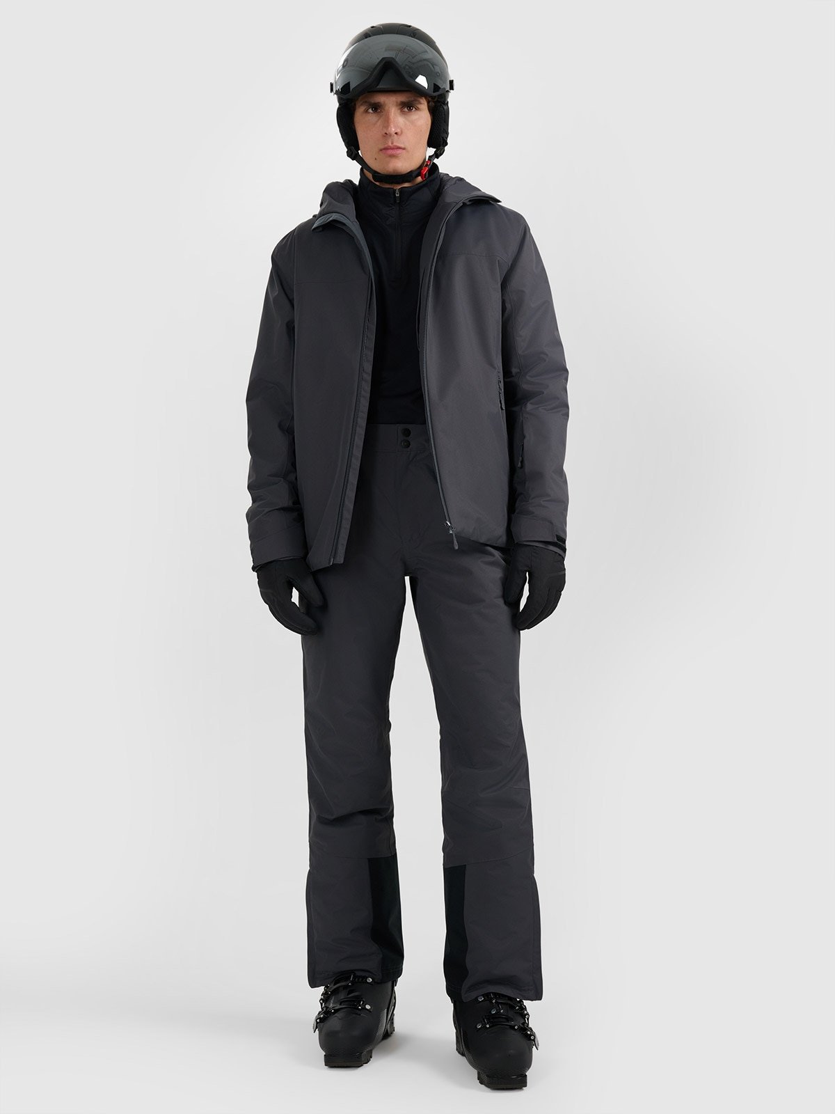 Лижні штани з підтяжками мембрана 5000 чоловічі - сірі