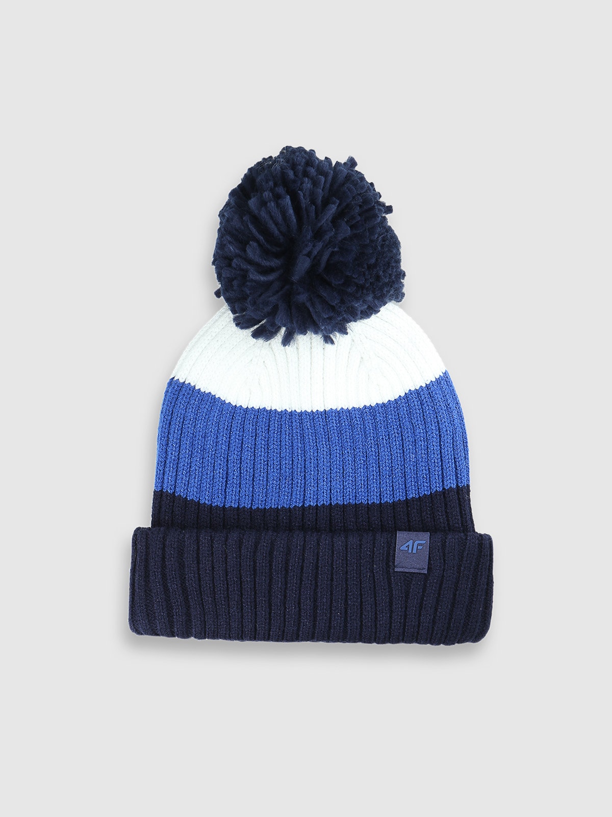 Дитяча зимова шапка з помпоном - мультиколор