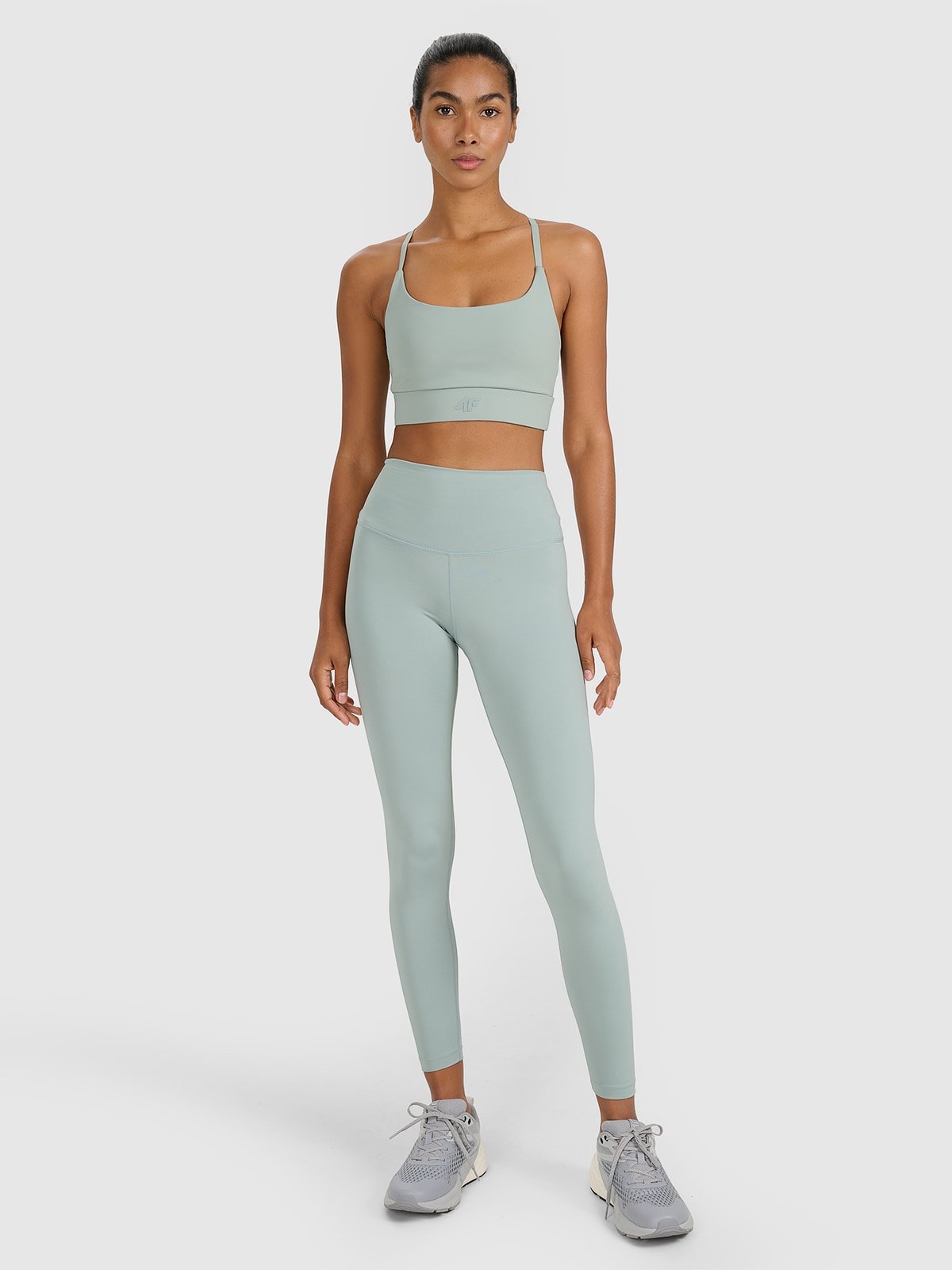 Жіночі швидковисихаючі тренувальні легінси - зелені