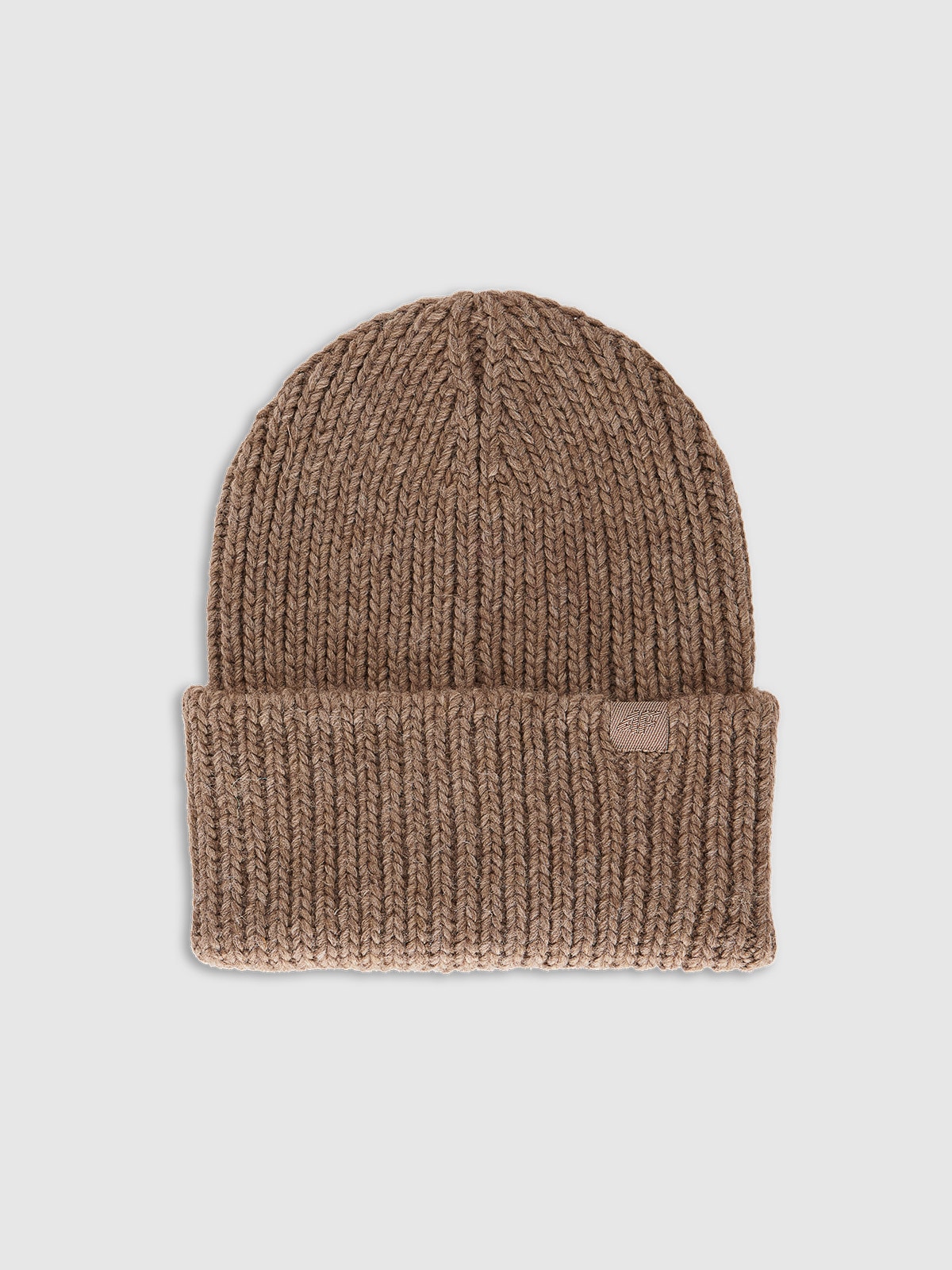 Жіноча зимова шапка з додаванням вовни - коричнева