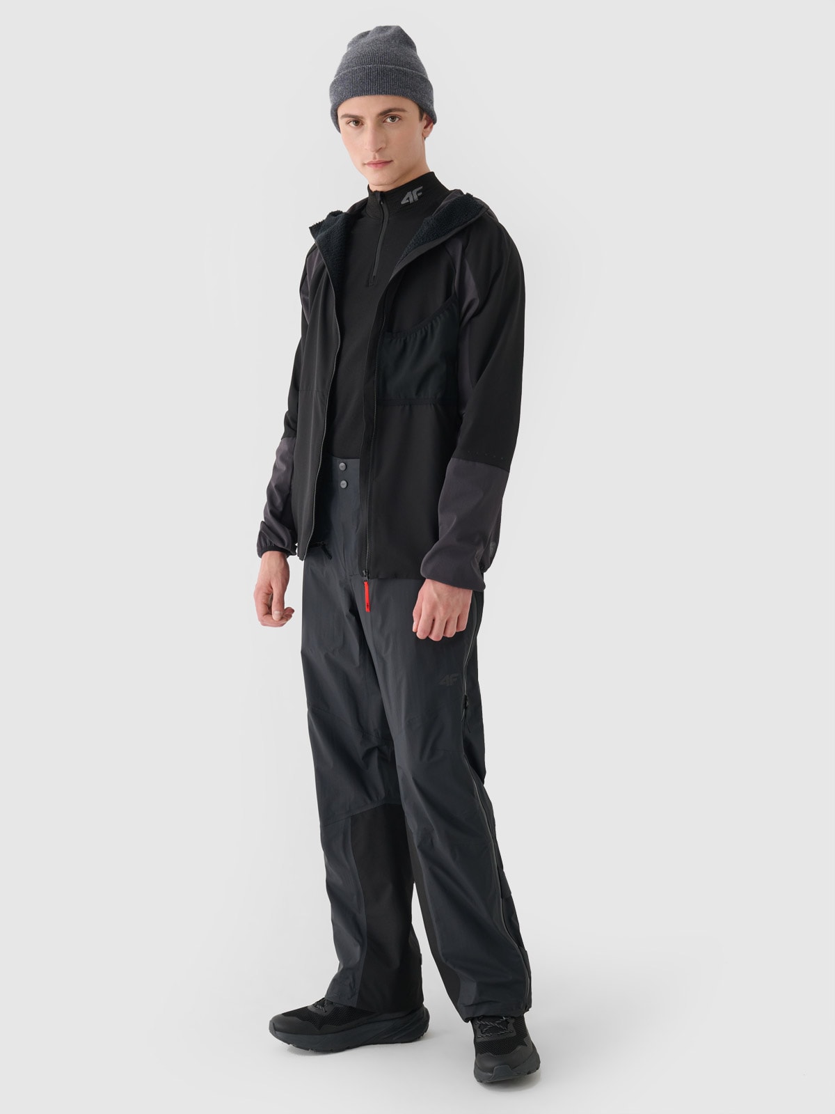 Чоловічі трекінгові штани мембрана 20000/40000 - чорний