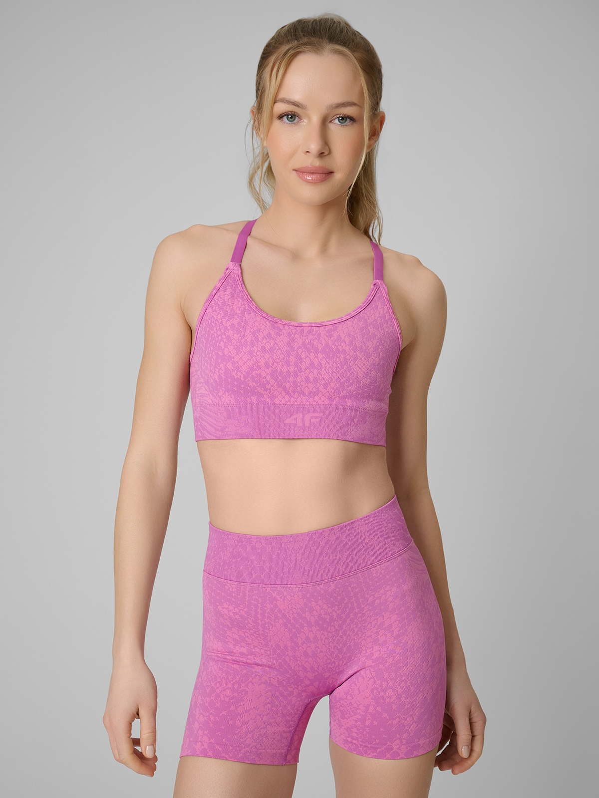 Тренувальний бюстгальтер з низькою підтримкою - рожевий