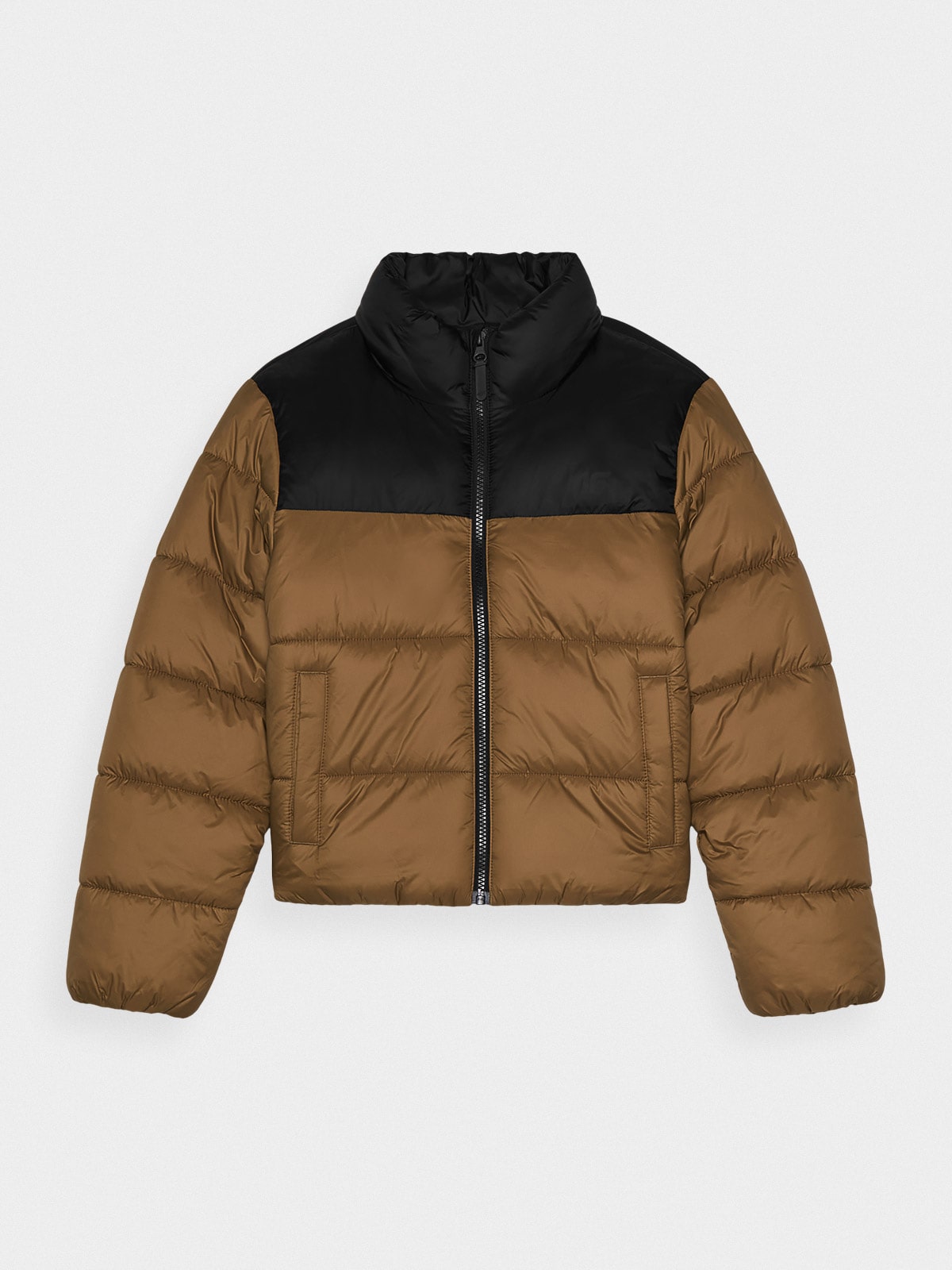 Пухова куртка з синтетичним наповнювачем для хлопчиків - коричневий