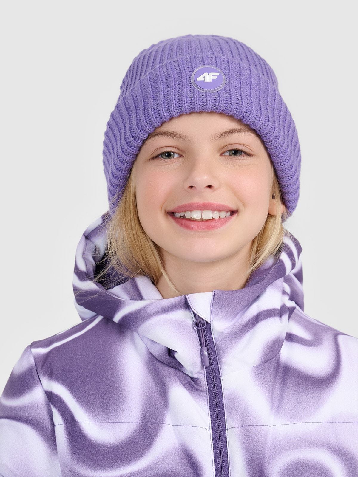 Дівоча шапка-біні - фіолетова