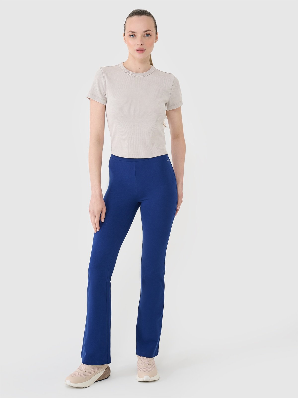 Жіночі розкльошені легінси - темно-синій