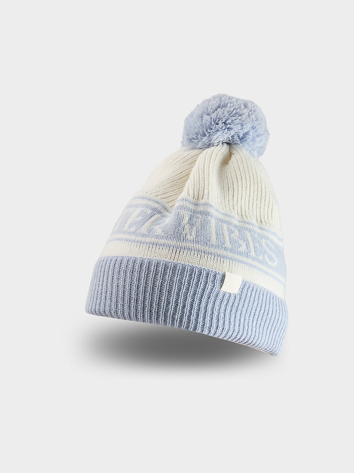 Зимова шапка з помпоном дівоча - синя