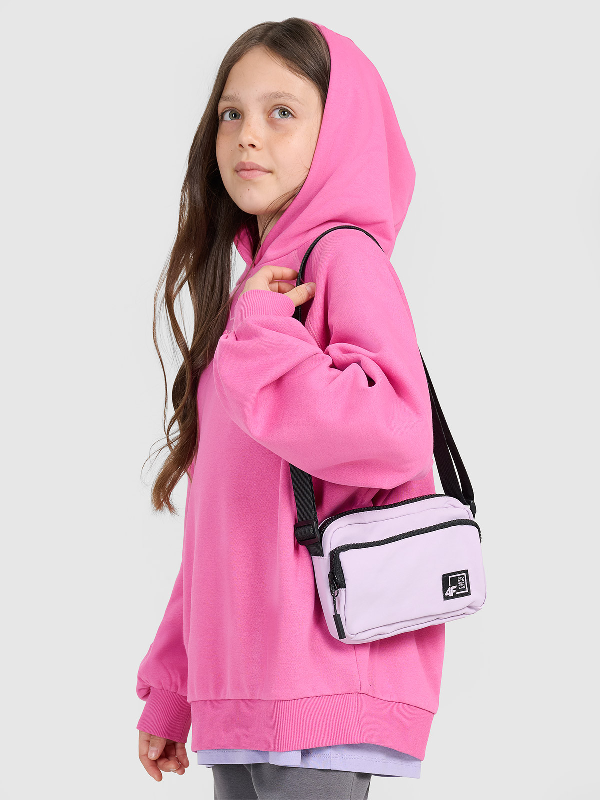 Дитяча сумка-бананка - фіолетова