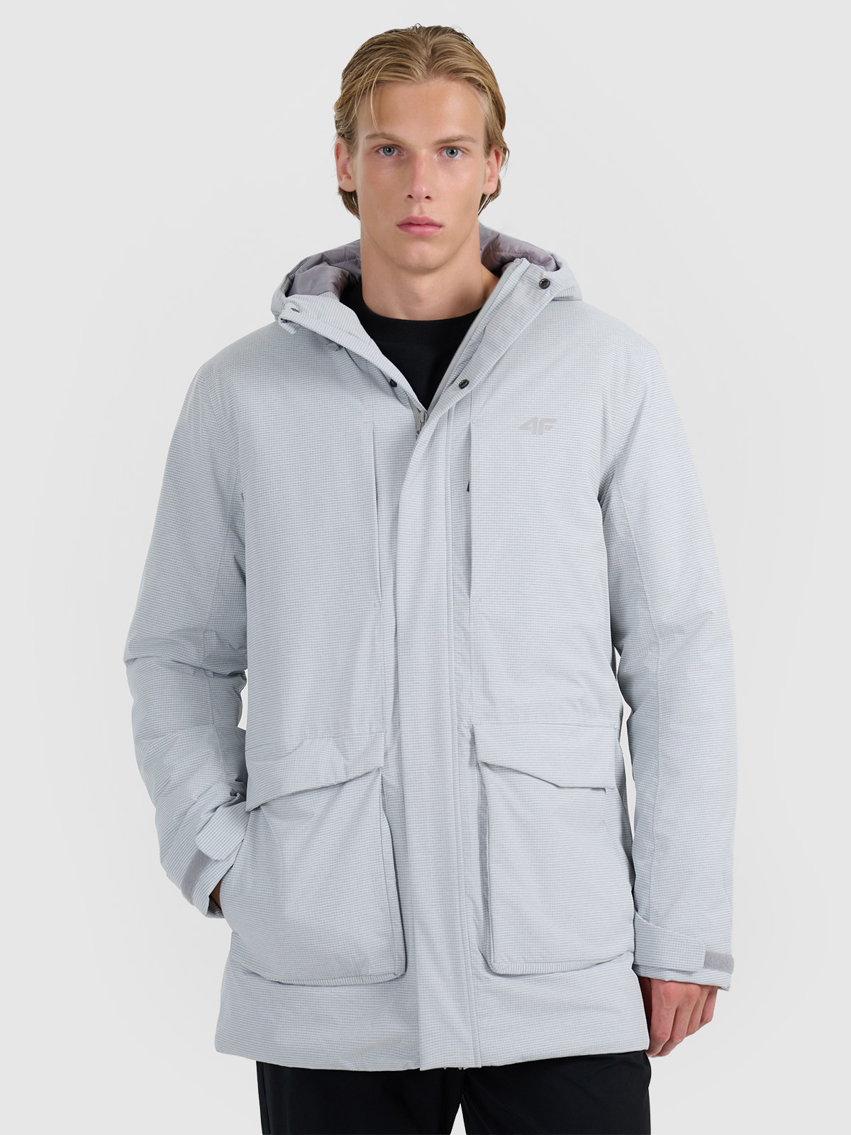 Чоловіча демісезонна парка мембрана 8000 - сіра