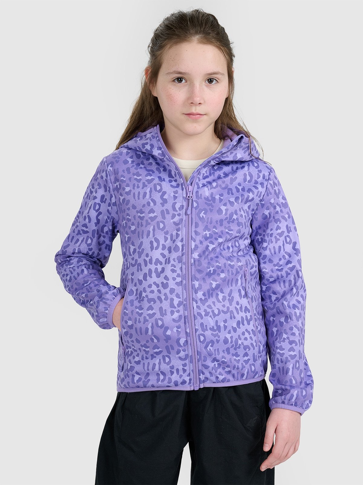 Вітрозахисна куртка softshell мембрана 5000 дівоча - мультиколор