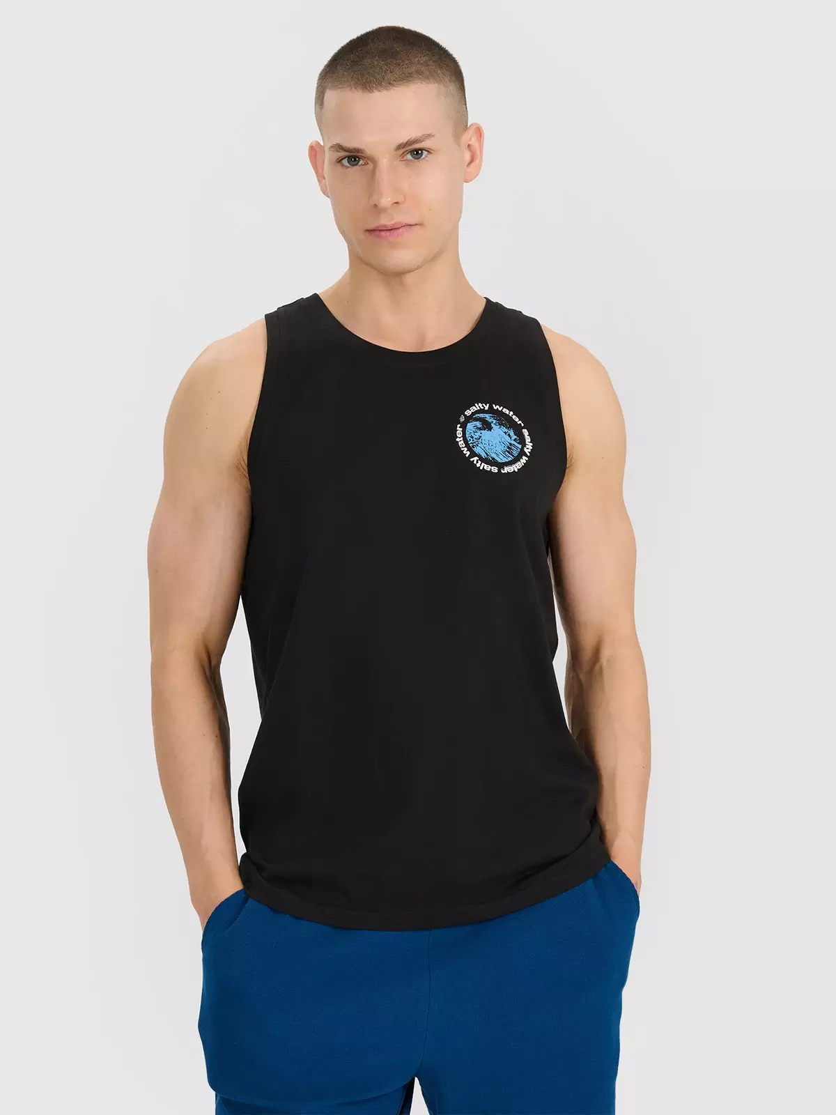 Чоловіча майка tank top regular - чорна