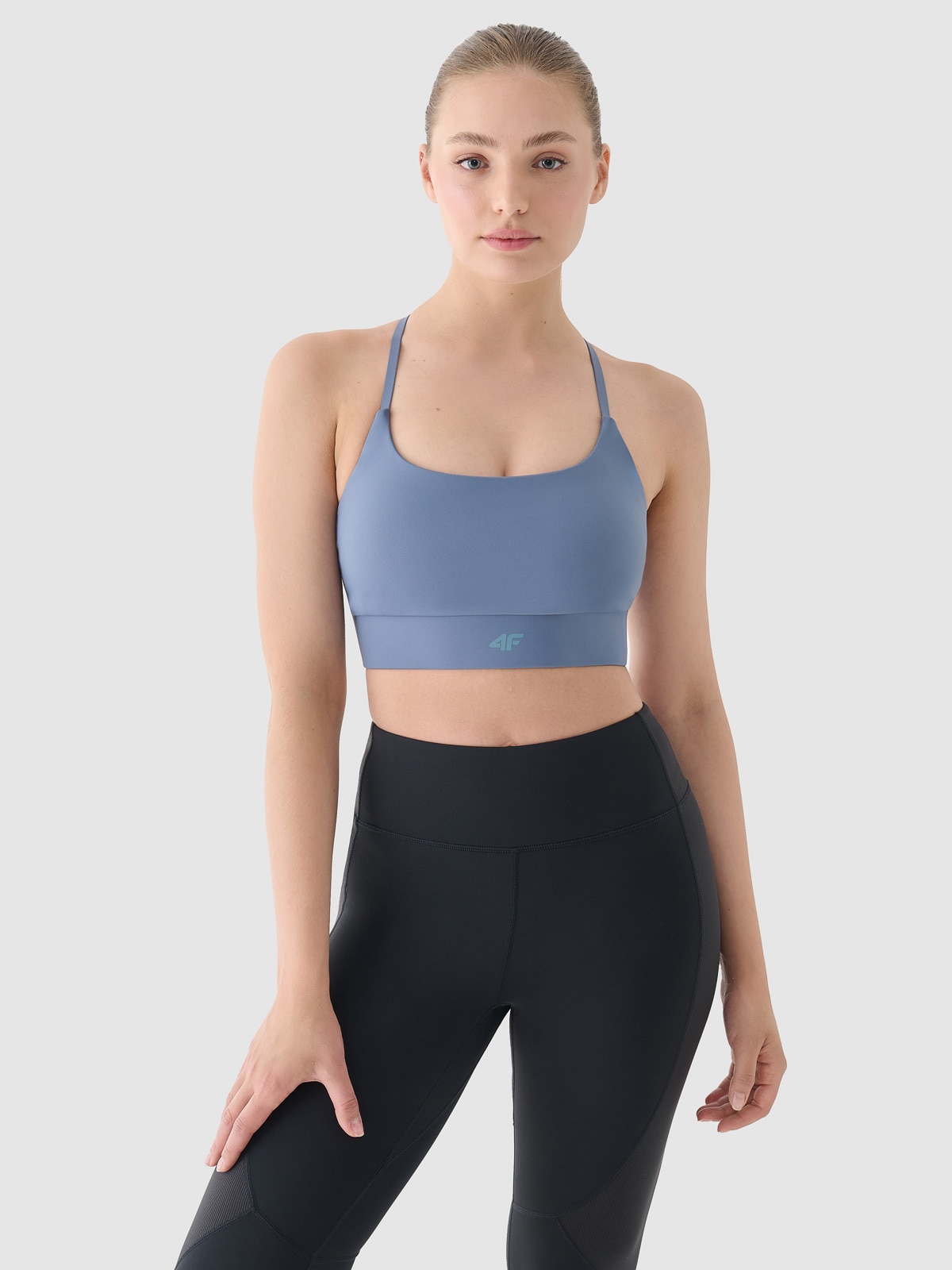 Жіночий спортивний бюстгальтер з низькою підтримкою - темно-синій