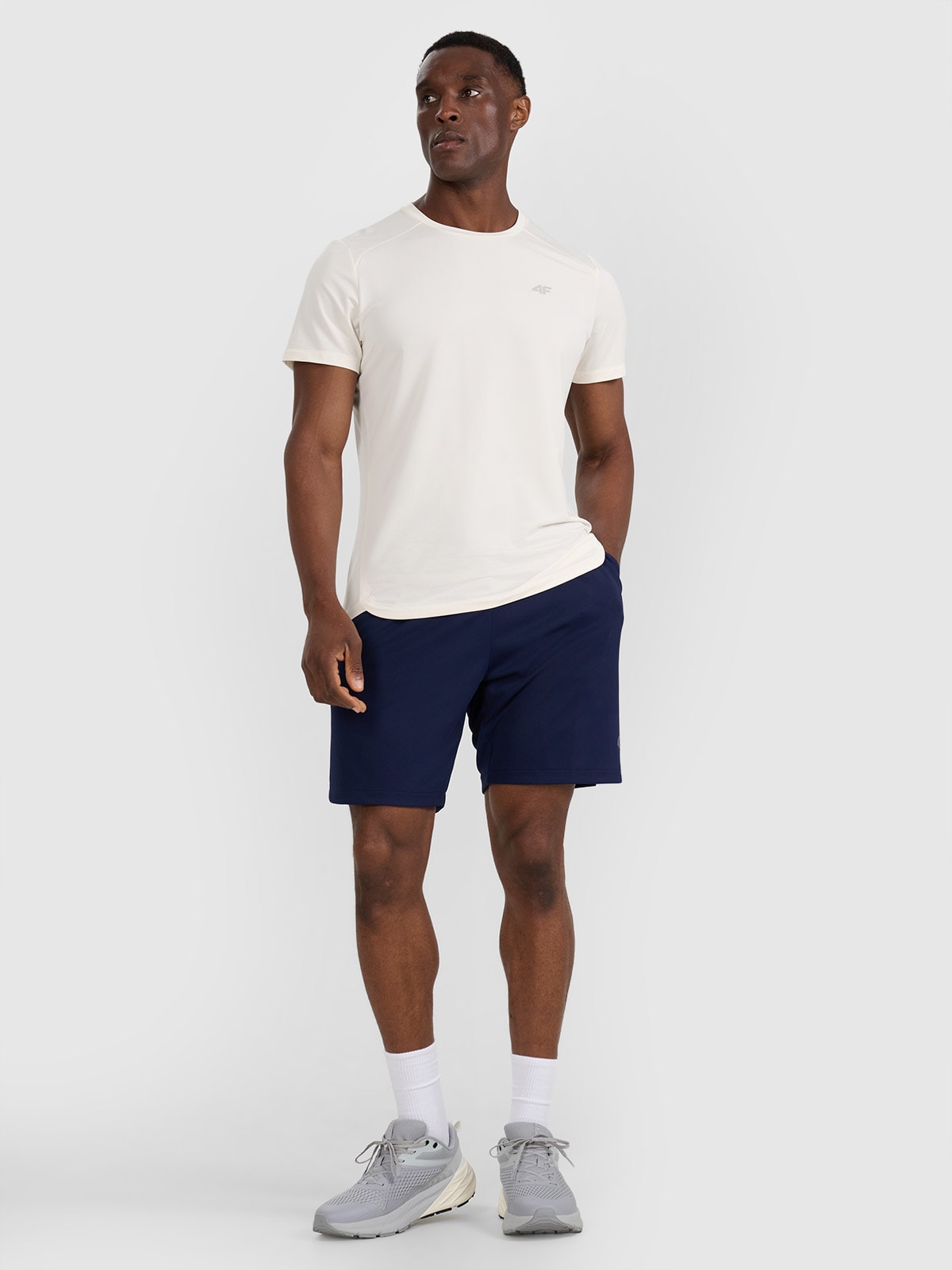 Чоловічі тренувальні швидковисихаючі шорти - темно-сині