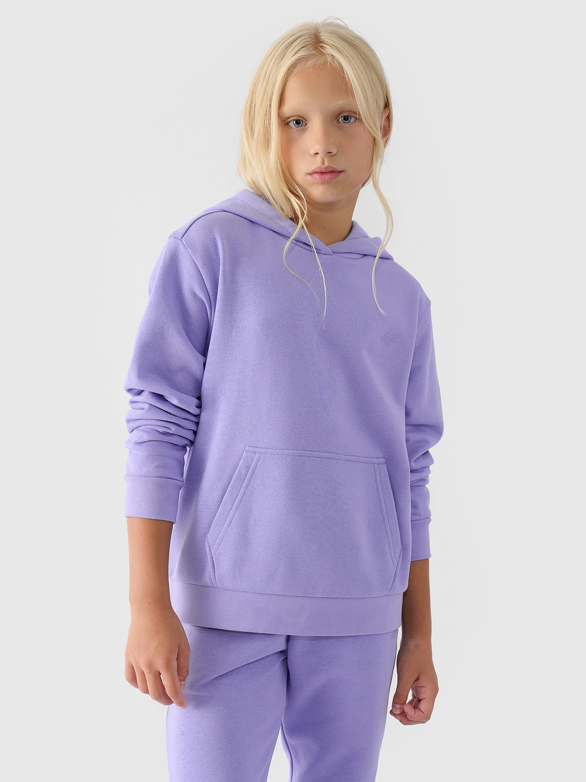 Спортивне худі для дівчаток - темно-синій