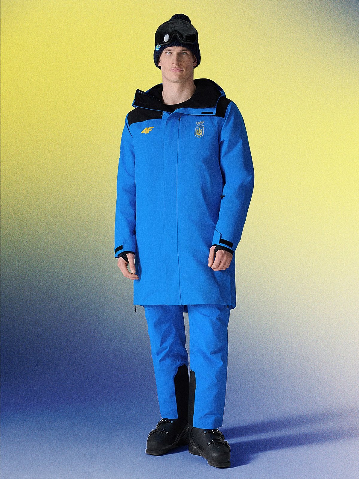 Milano-Cortina/Україна - Чоловіче зимове пальто з мембраною Dermizax 20000 - синє