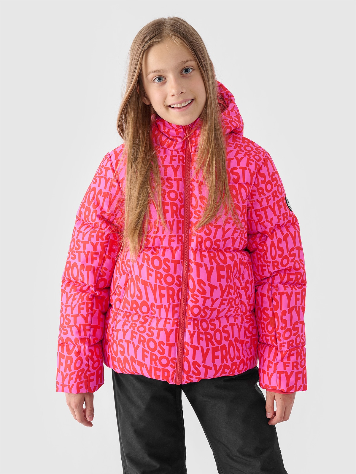 Гірськолижна куртка мембрана 5000 для дівчаток - різнокольоровий