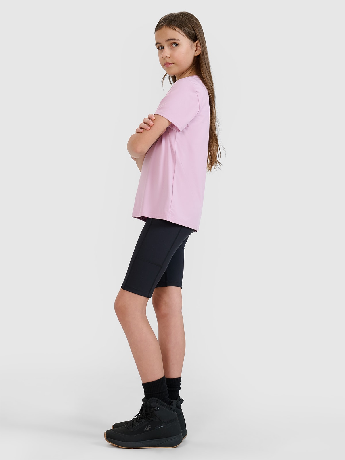 Трекінгові велосипедки швидковисихаючі для дівчаток - чорні