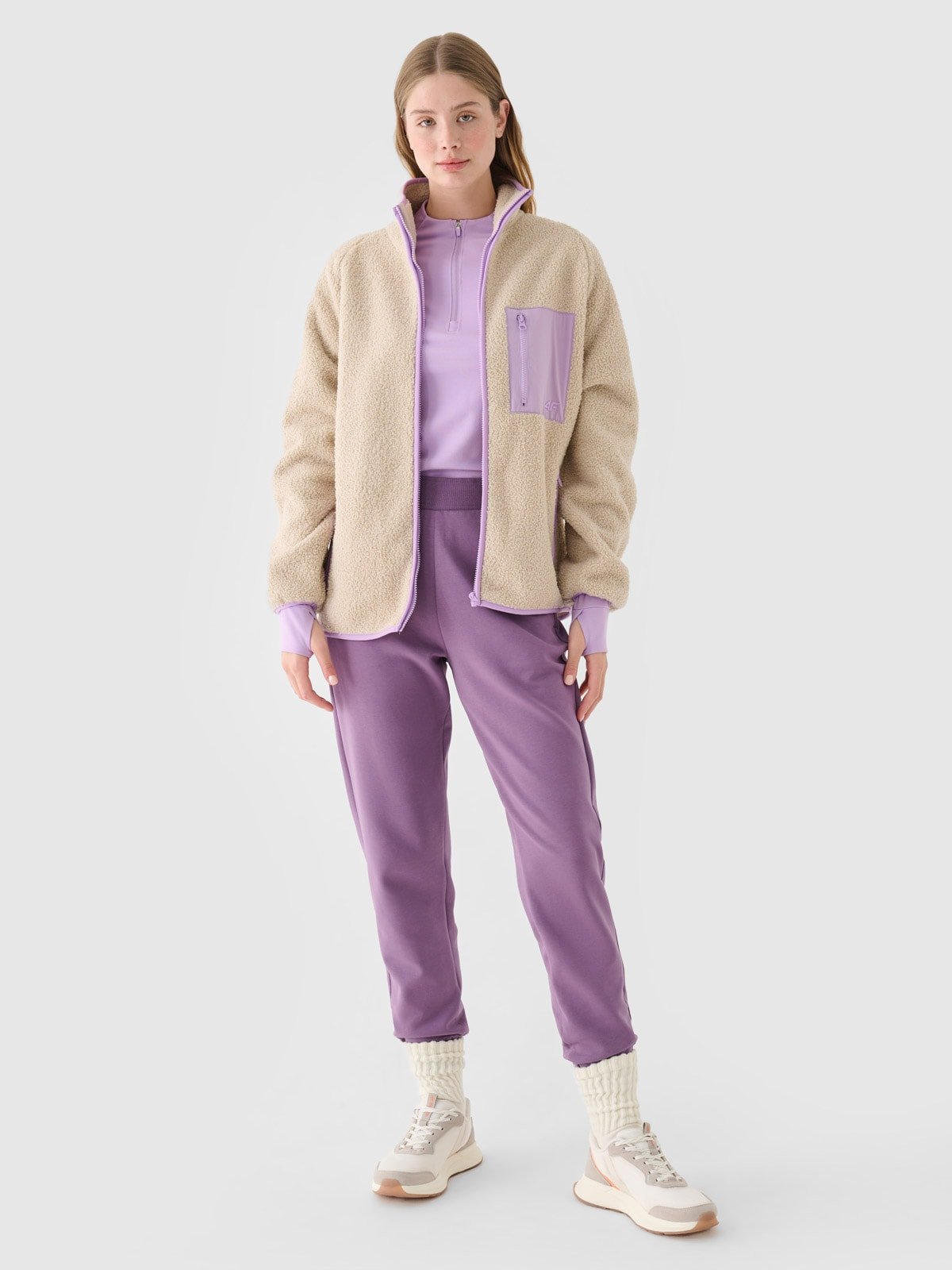 Жіночі спортивні штани джогери - фіолетовий