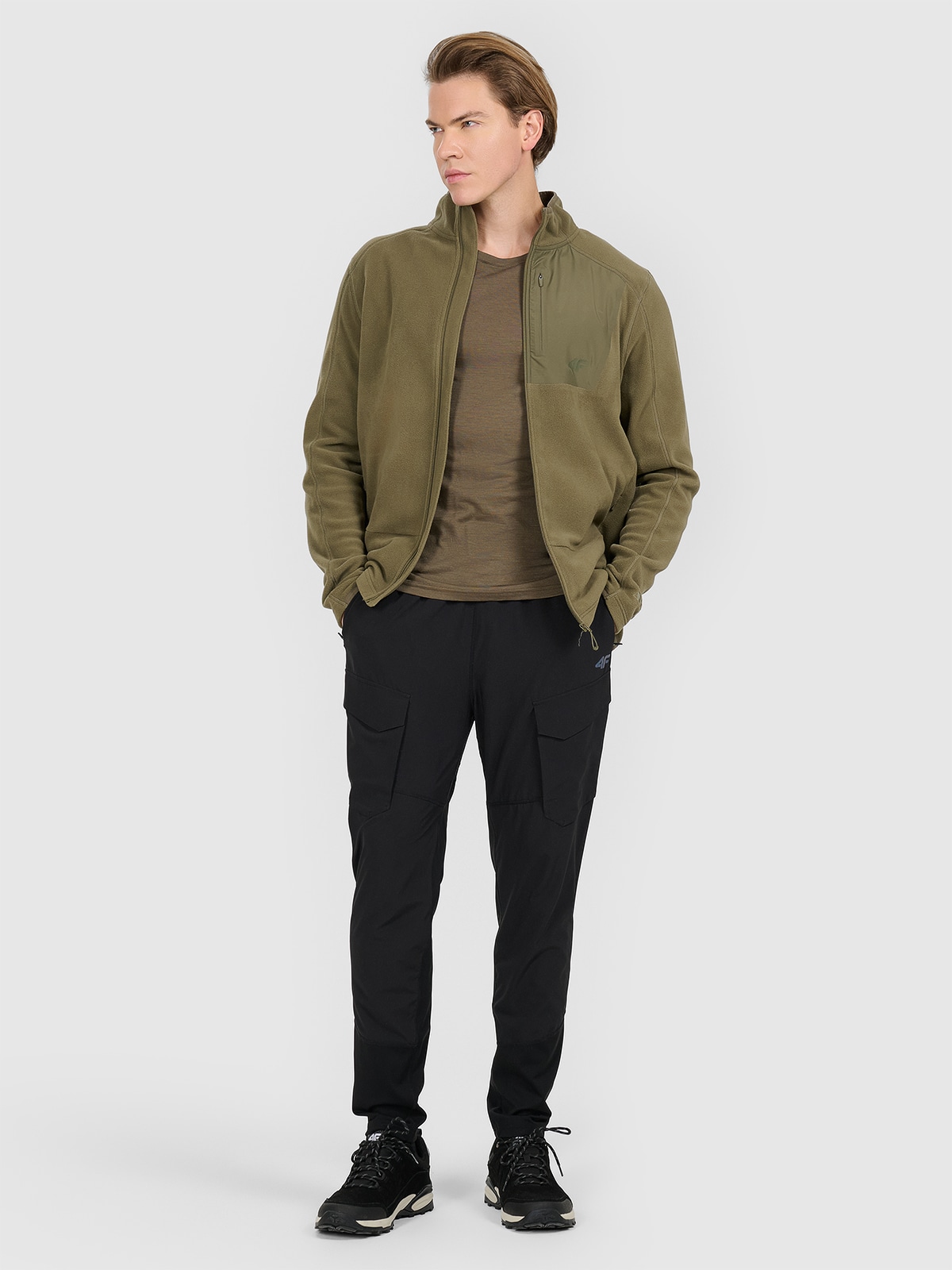 Чоловічі трекінгові штани швидковисихаючі - чорні