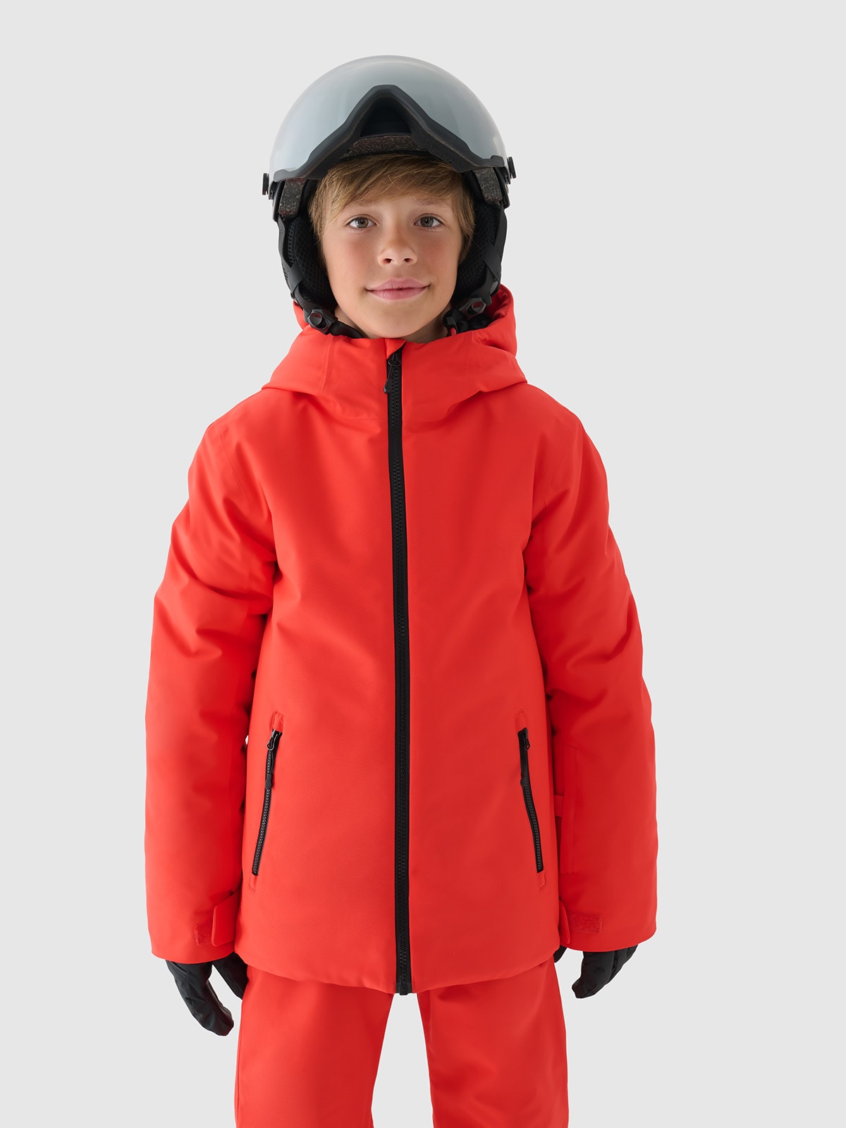 Гірськолижна куртка мембрана 5000 для хлопчиків - червоний