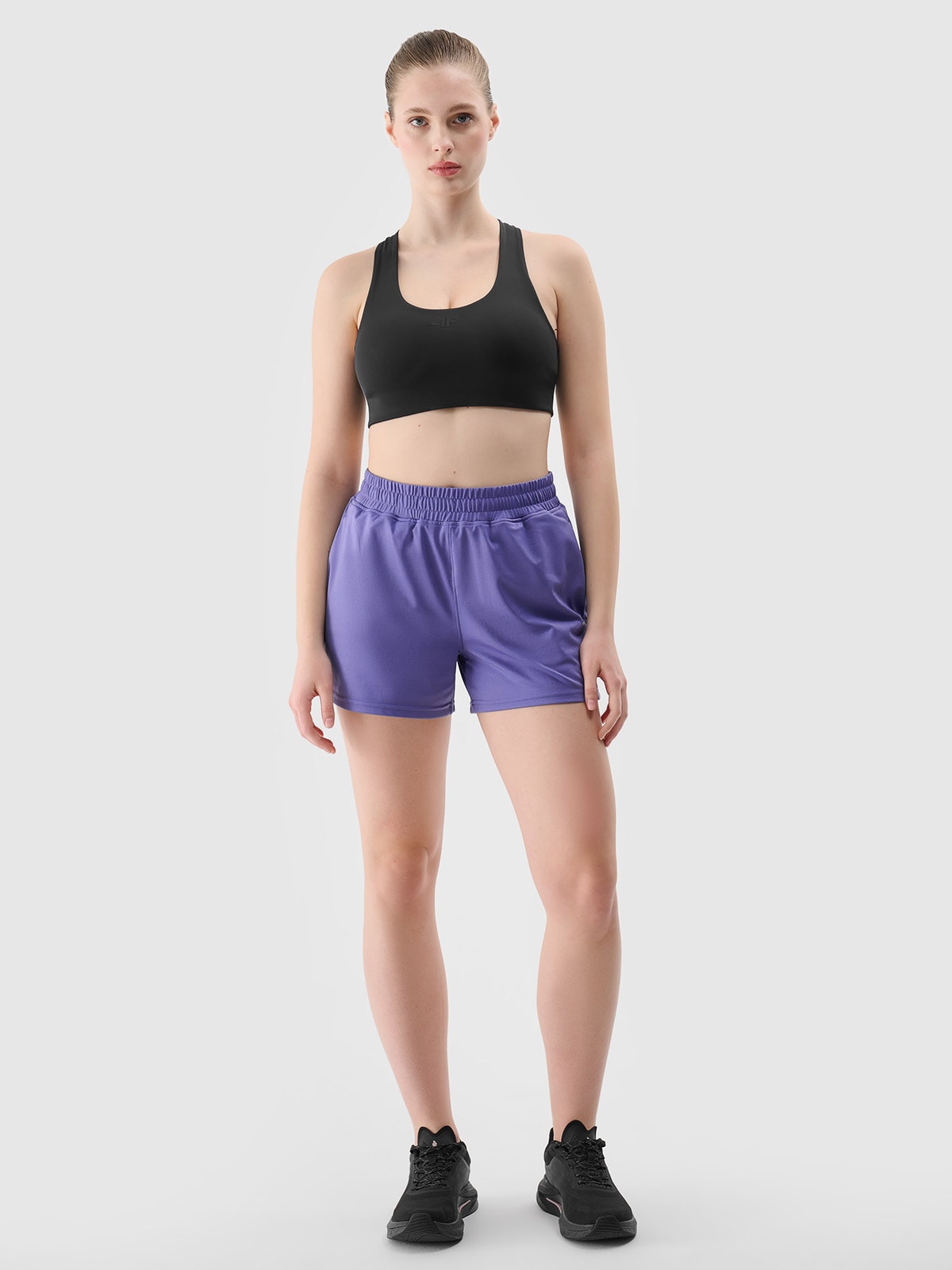 Жіночі швидковисихаючі шорти для тренувань - темно-синій