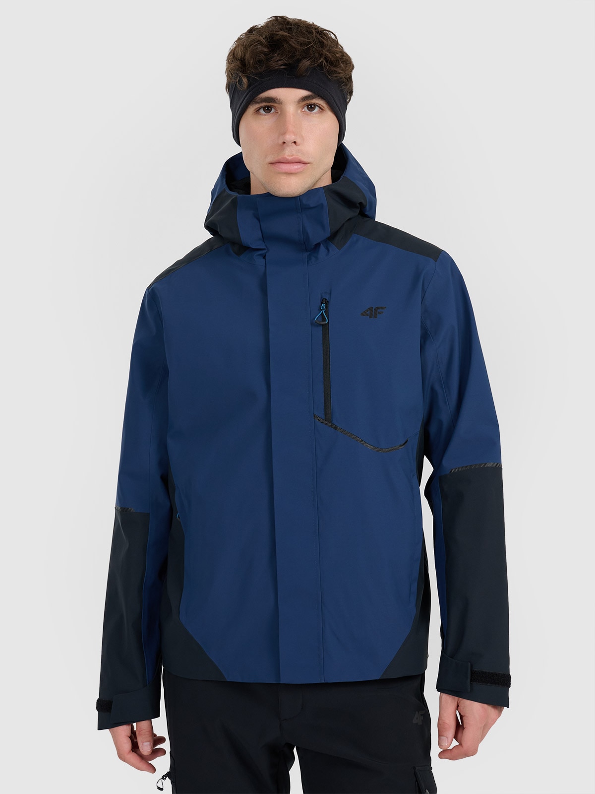 Чоловіча трекінгова куртка мембрана 10000 - темно-синя
